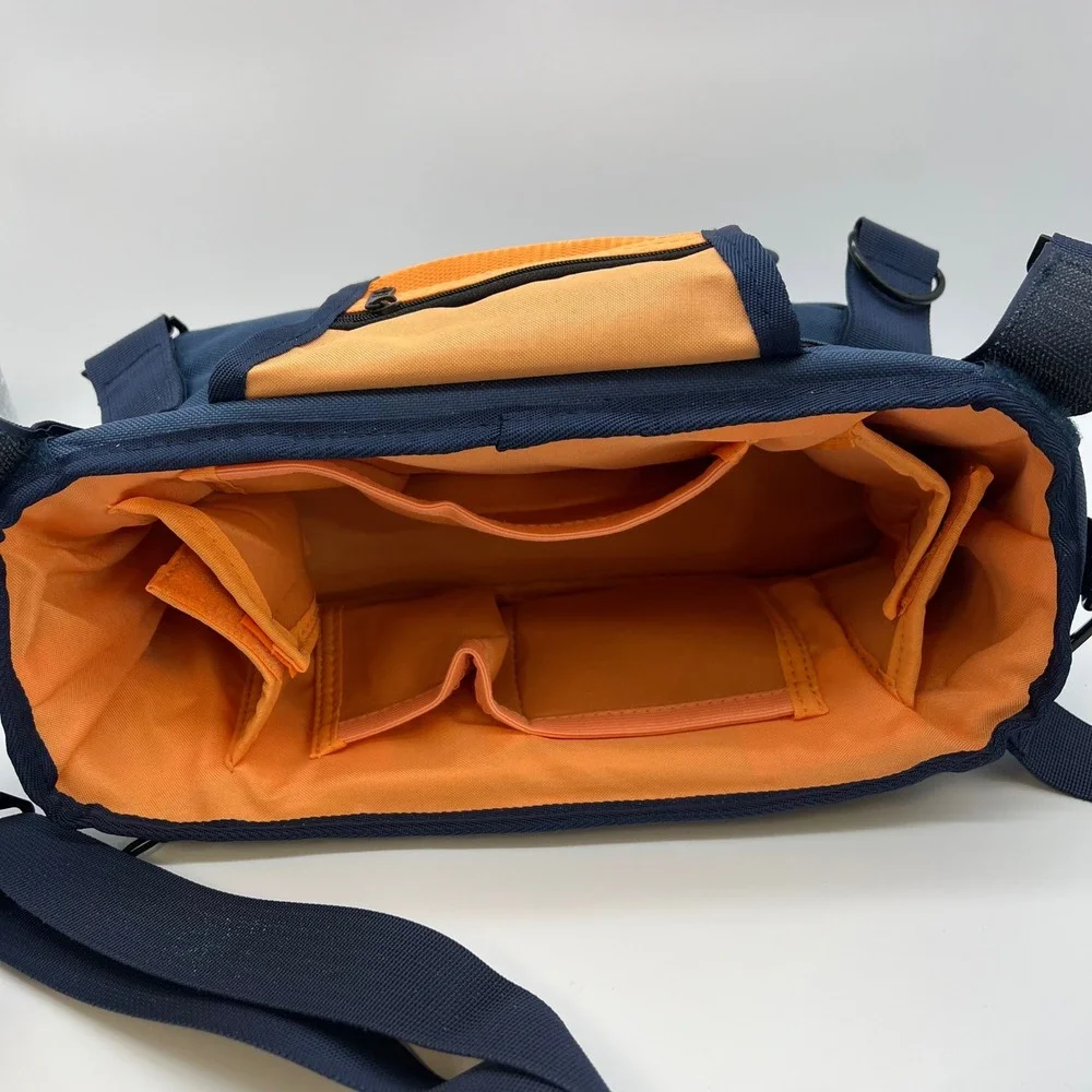 CrapKeeper Organizer Bag Navy Blue Adjustable Drink Holders Multi Pocket